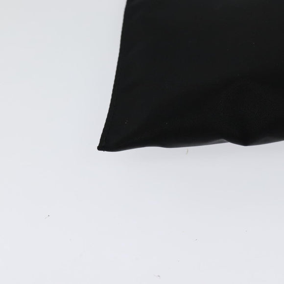 BURBERRY Pouch Nylon Black Silver Auth 118845