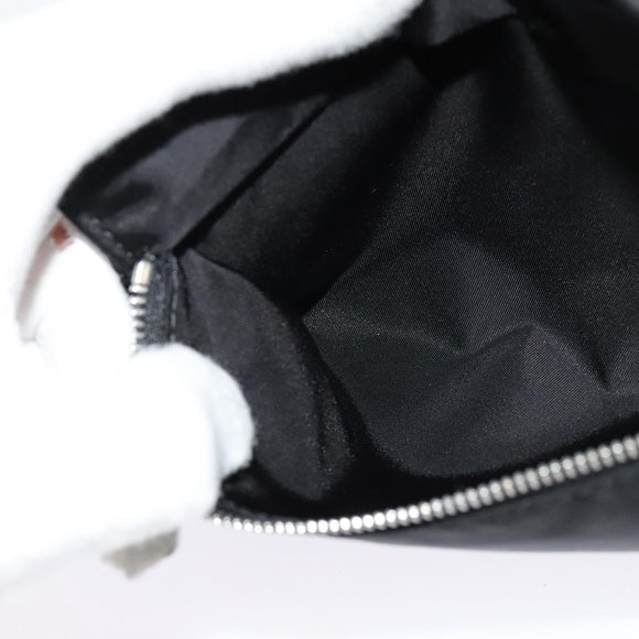 BURBERRY Pouch Nylon Black Silver Auth 118845