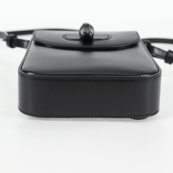 GUCCI Hand Bag Leather 2way Black 702106 Auth 118849M