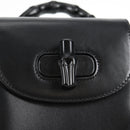GUCCI Hand Bag Leather 2way Black 702106 Auth 118849M-20