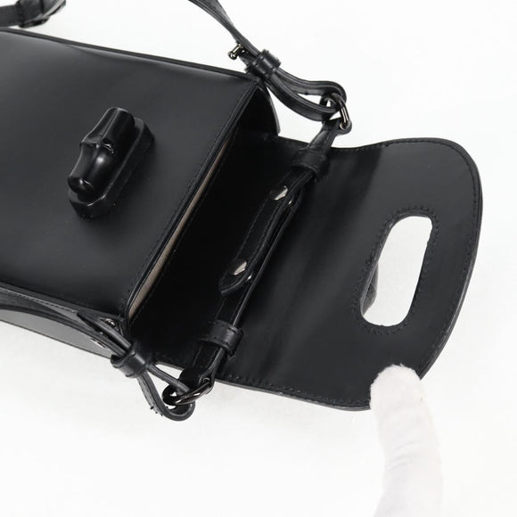 GUCCI Hand Bag Leather 2way Black 702106 Auth 118849M