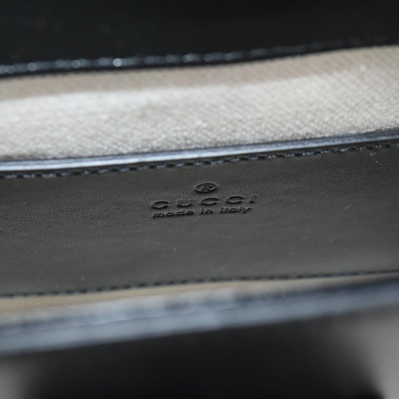 GUCCI Hand Bag Leather 2way Black 702106 Auth 118849M