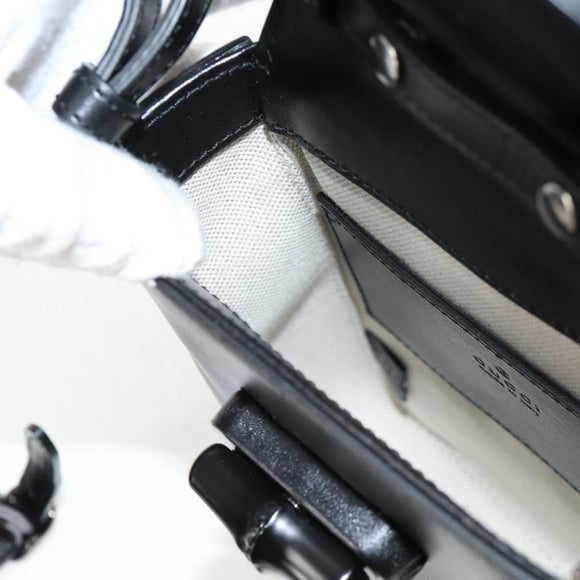 GUCCI Hand Bag Leather 2way Black 702106 Auth 118849M