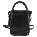 GUCCI Hand Bag Leather 2way Black 702106 Auth 118849M-2