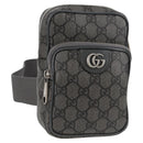 GUCCI Shoulder Bag PVC Gray Silver 752565 Auth 118850M-1