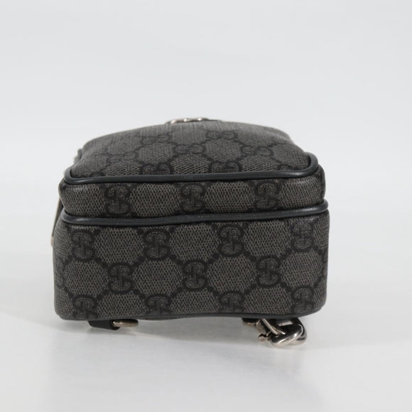 GUCCI Shoulder Bag PVC Gray Silver 752565 Auth 118850M