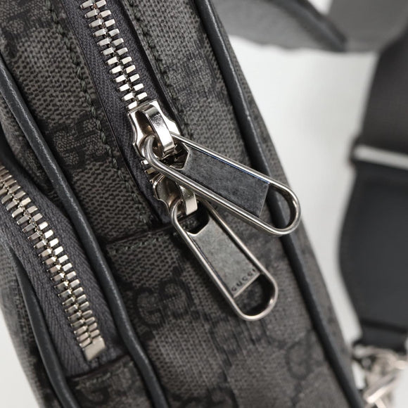 GUCCI Shoulder Bag PVC Gray Silver 752565 Auth 118850M