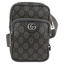 GUCCI Shoulder Bag PVC Gray Silver 752565 Auth 118850M-2