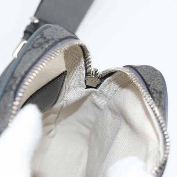 GUCCI Shoulder Bag PVC Gray Silver 752565 Auth 118850M