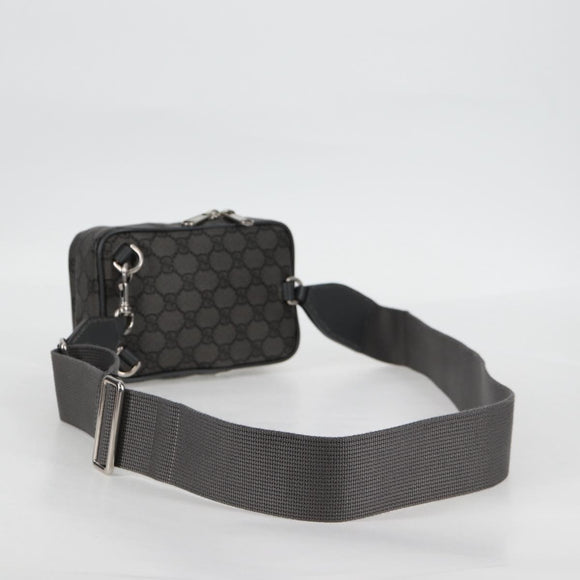 GUCCI Shoulder Bag PVC Gray Silver 752565 Auth 118850M