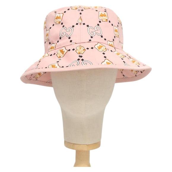 GUCCI Cap Canvas S Pink 727563 Auth 118856M