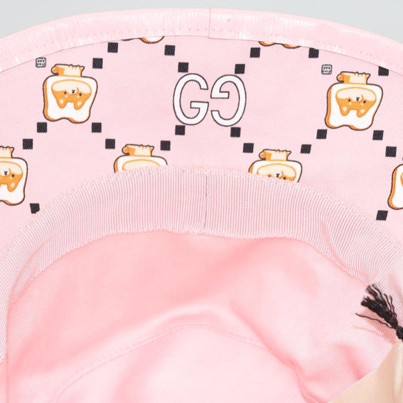 GUCCI Cap Canvas S Pink 727563 Auth 118856M