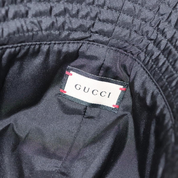 GUCCI Cap Nylon L Black 729470 Auth 118857M