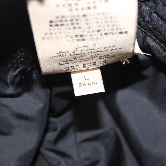 GUCCI Cap Nylon L Black 729470 Auth 118857M