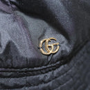 GUCCI Cap Nylon L Black 729470 Auth 118857M-6