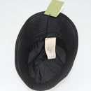 GUCCI Cap Nylon L Black 729470 Auth 118857M-7