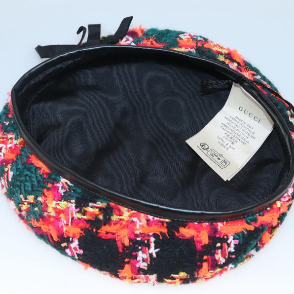 GUCCI Cap Canvas S Multicolor 729140 Auth 118859M