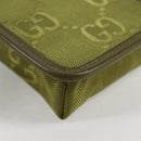 GUCCI GG Canvas Shoulder Bag Green 696018 Auth 118861M-17
