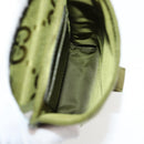 GUCCI GG Canvas Shoulder Bag Green 696018 Auth 118861M-10