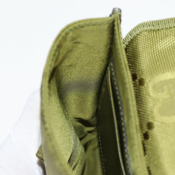GUCCI GG Canvas Shoulder Bag Green 696018 Auth 118861M