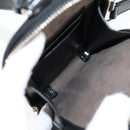 GUCCI GG Supreme Shoulder Bag PVC Black Silver Auth 118863M-17