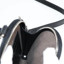 GUCCI GG Supreme Shoulder Bag PVC Black Silver Auth 118863M-20