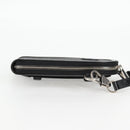 GUCCI GG Supreme Shoulder Bag PVC Black Silver Auth 118863M-5