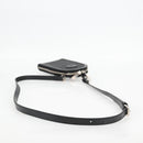 GUCCI GG Supreme Shoulder Bag PVC Black Silver Auth 118863M-7