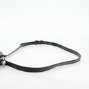 GUCCI GG Supreme Shoulder Bag PVC Black Silver Auth 118863M-8