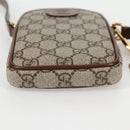 GUCCI GG Supreme Shoulder Bag PVC Beige Gold 700959 Auth 118864M-10
