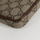 GUCCI GG Supreme Shoulder Bag PVC Beige Gold 700959 Auth 118864M-12