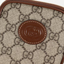 GUCCI GG Supreme Shoulder Bag PVC Beige Gold 700959 Auth 118864M-23