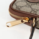 GUCCI GG Supreme Shoulder Bag PVC Beige Gold 700959 Auth 118864M-24