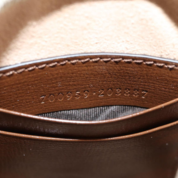 GUCCI GG Supreme Shoulder Bag PVC Beige Gold 700959 Auth 118864M