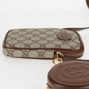 GUCCI GG Supreme Shoulder Bag PVC Beige Gold 700959 Auth 118864M-5