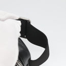 PRADA Pouch Leather Black Silver Auth 118865M-14