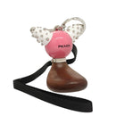 PRADA Key Holder metal Pink Auth 118867M-1