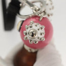 PRADA Key Holder metal Pink Auth 118867M-7