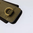 PRADA Pouch Safiano leather 2Set Gold Silver Auth 118868-14