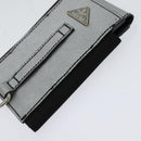 PRADA Pouch Safiano leather 2Set Gold Silver Auth 118868-6