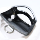 PRADA Pouch Safiano leather 2Set Gold Silver Auth 118868-8