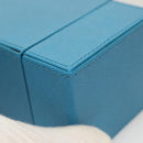 PRADA Cosmetic Pouch Leather Blue Auth 118869M-15