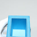 PRADA Cosmetic Pouch Leather Blue Auth 118869M-17