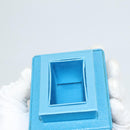 PRADA Cosmetic Pouch Leather Blue Auth 118869M-12