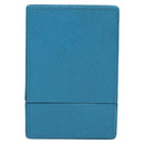 PRADA Cosmetic Pouch Leather Blue Auth 118869M-2