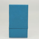 PRADA Cosmetic Pouch Leather Blue Auth 118869M-3