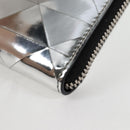 PRADA Necklace Strap Pouch Triangle Panel Silver Tone Auth 118871M-19