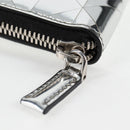PRADA Necklace Strap Pouch Triangle Panel Silver Tone Auth 118871M-23