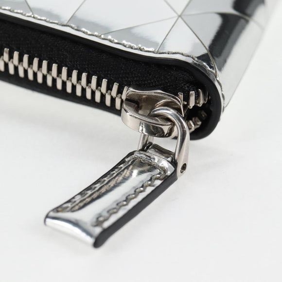 PRADA Necklace Strap Pouch Triangle Panel Silver Tone Auth 118871M