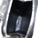 PRADA Necklace Strap Pouch Triangle Panel Silver Tone Auth 118871M-23